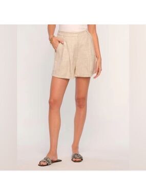 Sophie Rue Minimalist Neutral Shorts Quiet Luxury Size Medium